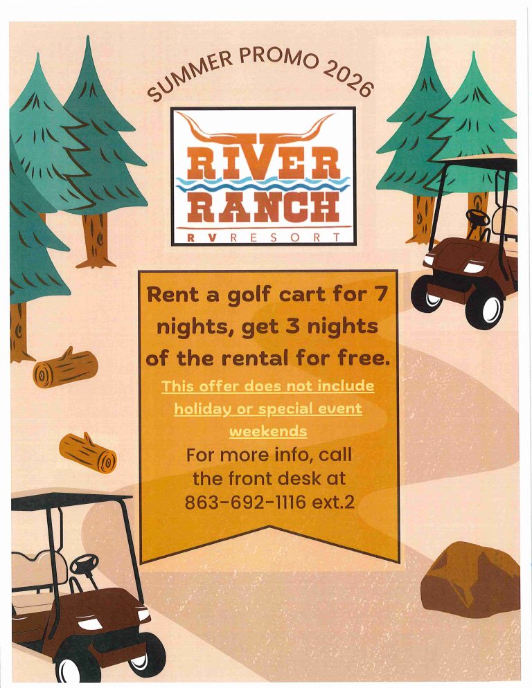 river ranch rv resort promotions deals